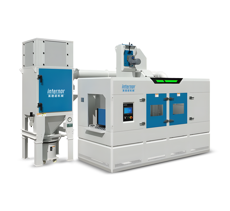 燒結爐舟皿通過式噴砂機